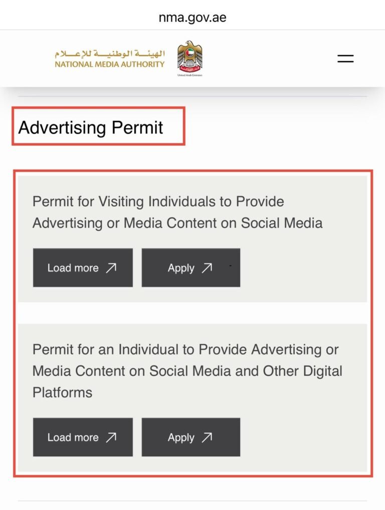 Media Permit Example How to Apply for Social Media Advertiser Permit in 2026 - UAE LABOURS